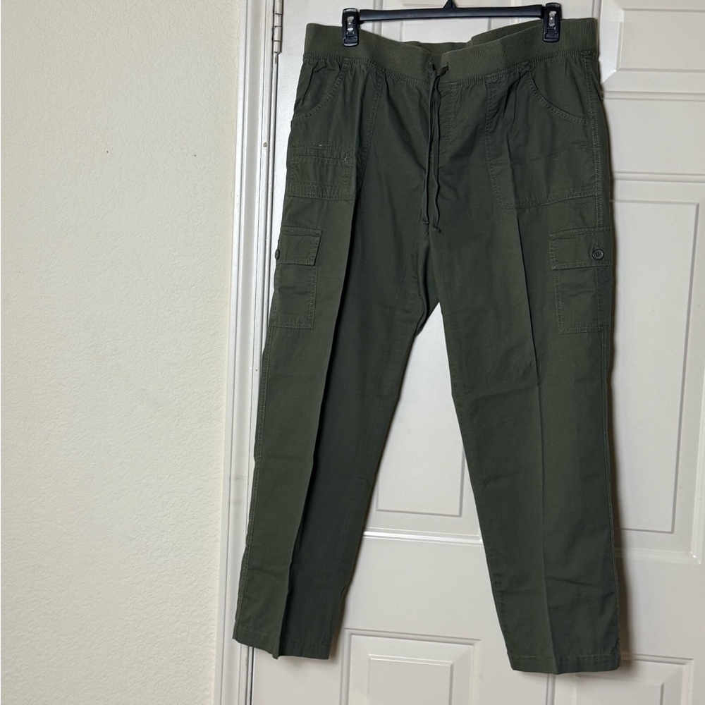 NEW Faded Glory Women's Green Cargo Pants Size 16W